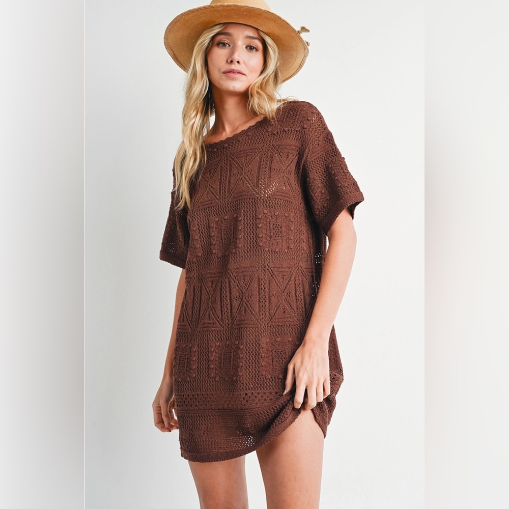 A48- Aztec Shift Dress Coco